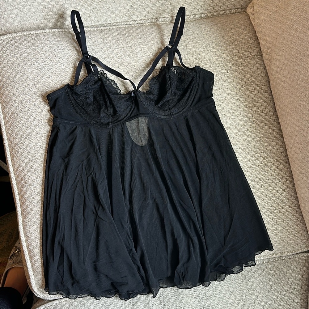 Black Mesh Teddy